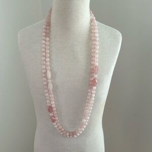 Two Strands Quartz Beaded Necklaces
